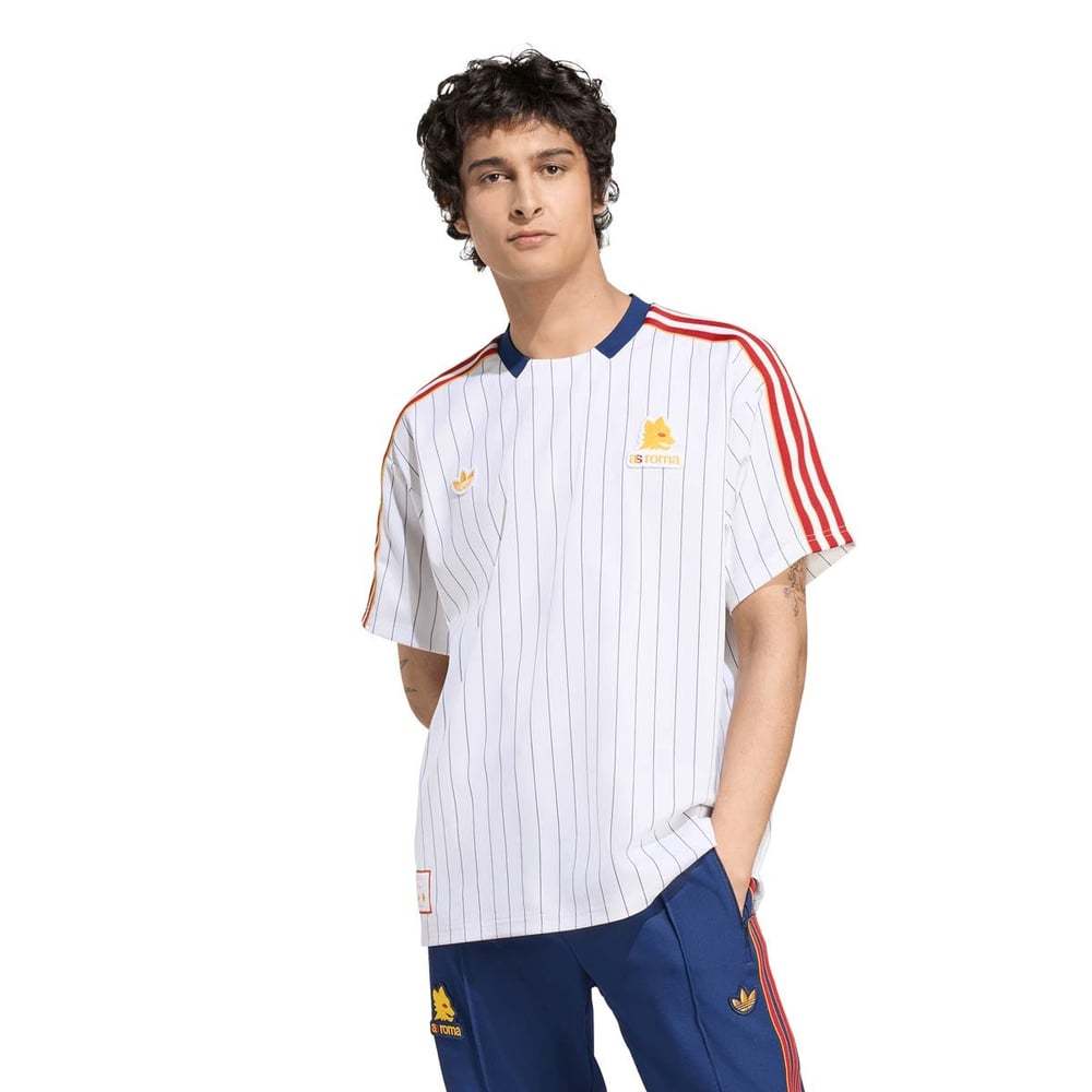Men's Roma 2025/26 Third Terrace Icons Shirt - White