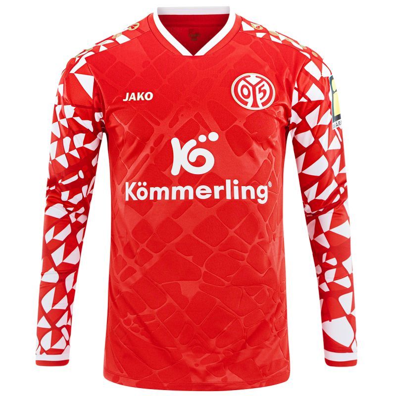 Men's Mainz 05 2025/26 Home Long Sleeve Shirt