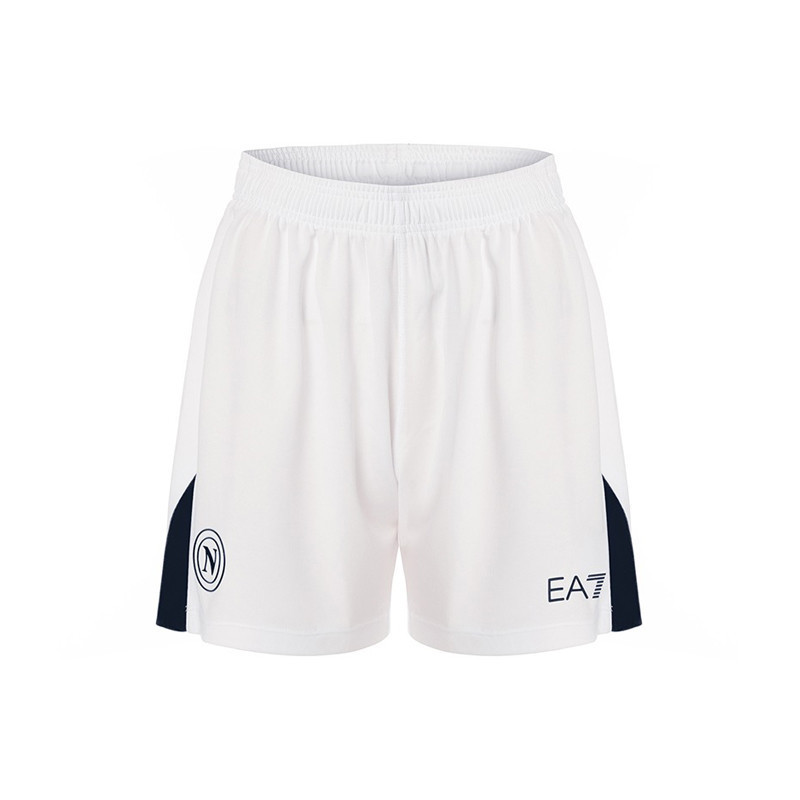 Women's Napoli 2024/25 Home Shorts - White/Navy Blue