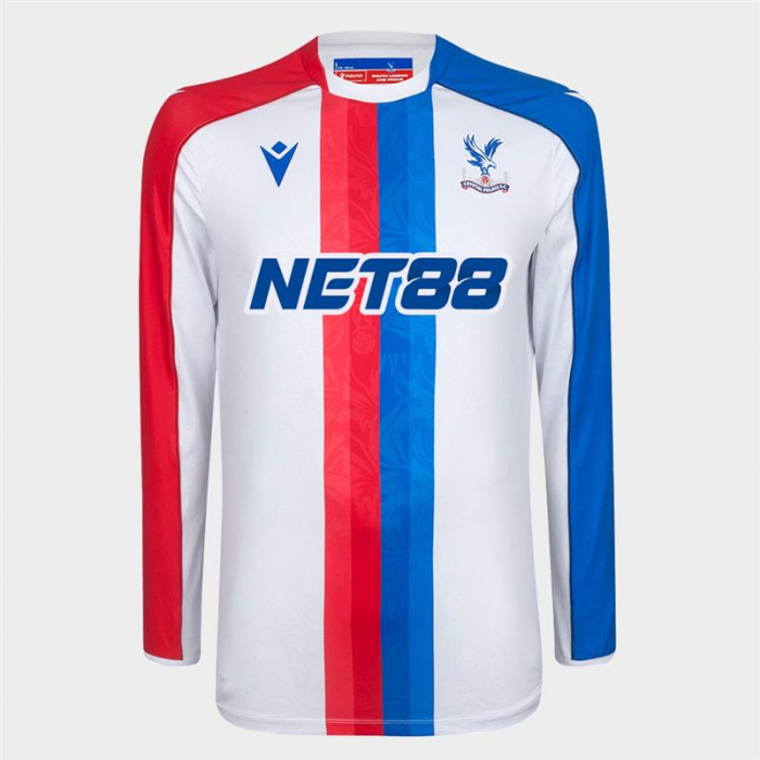 Men's Crystal Palace 2025/26 Third Long Sleeve Eagle White Shirt