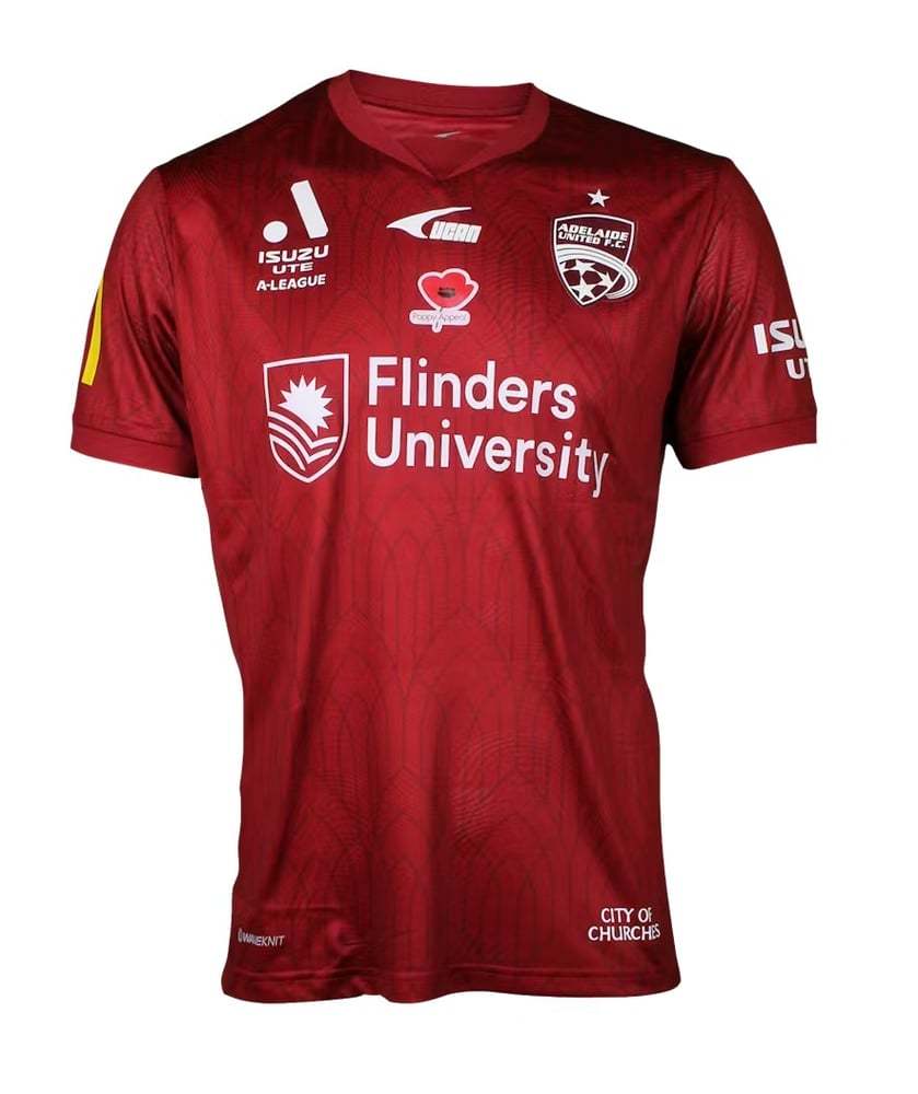 Men's Adelaide United 2024/25 Home Shirt - White Badge