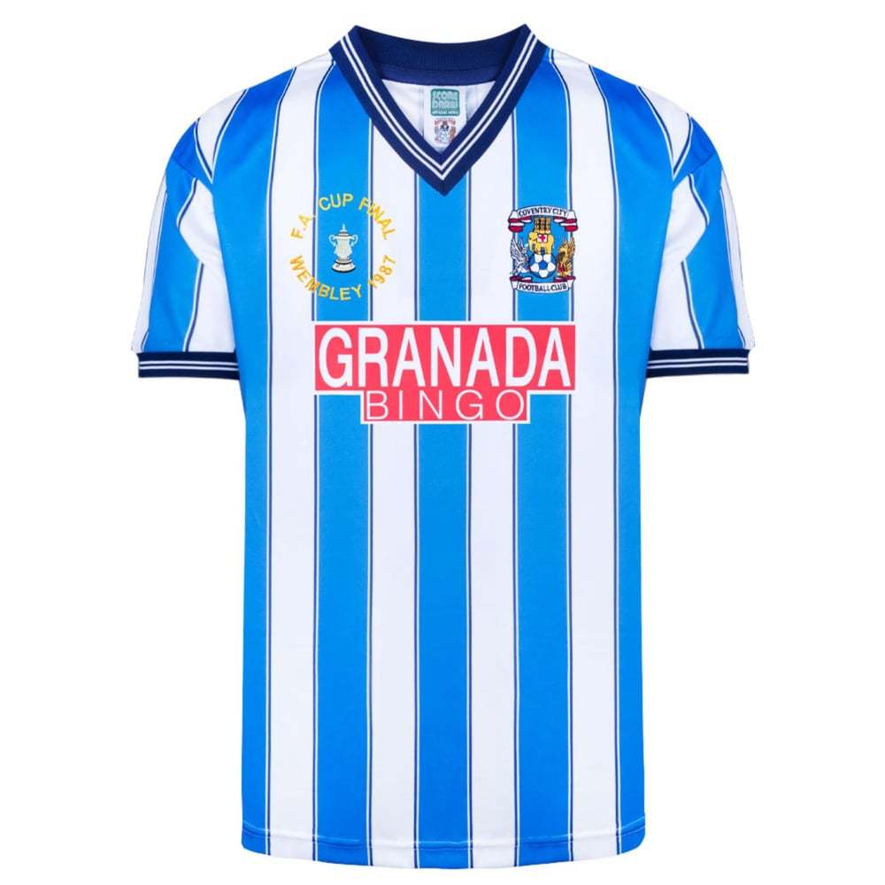 Men's Coventry City 1987 Retro FA Cup Final Shirt