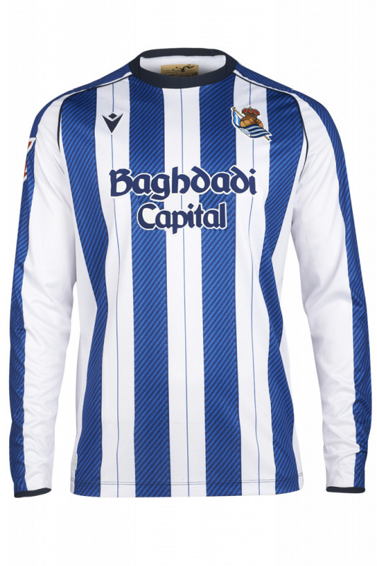 Kid's Real Sociedad 2025/26 Home Long Sleeve Shirt