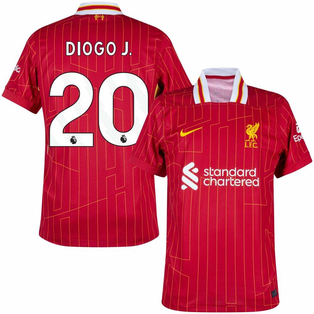 Kid's Diogo Jota #20 Liverpool 2024/25 Home Shirt