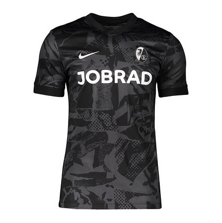 Kid's SC Freiburg 2025/26 Third Warm Up Shirt - Black