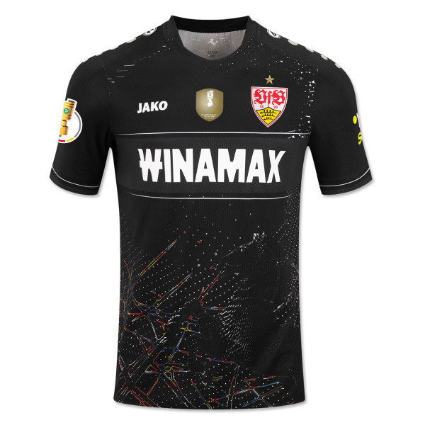Kid's VfB Stuttgart 2024/25 Away Cup Final Shirt - Black
