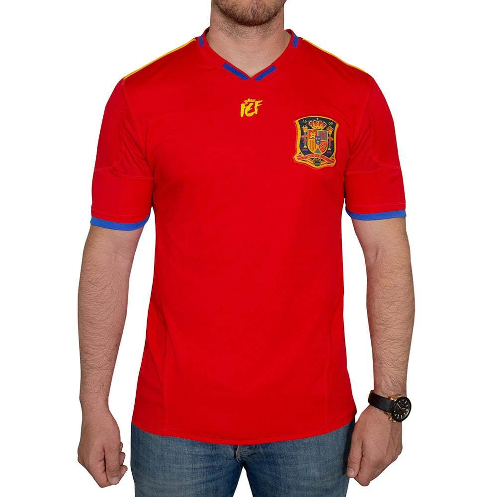 Women's Spain 2010 Retro World Cup Commemorative Shirt - Red