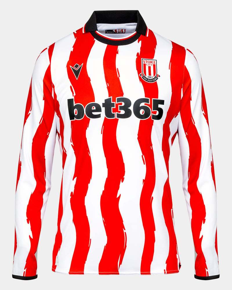 Men's Stoke City 2025/26 Home Long Sleeve Shirt