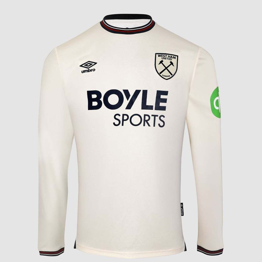 Men's West Ham United 2025/26 Away Long Sleeve Shirt