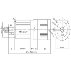 92BL-YZ Planetary Gearbox Brushless DC Motor