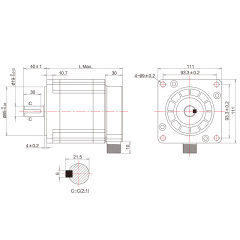 3-фазные шаговые двигатели серии 110