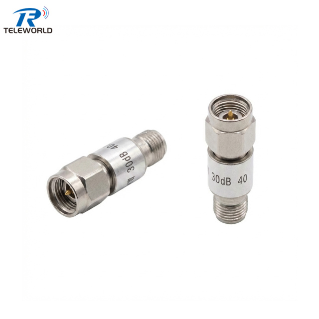 2W K-band 2.92mm Fixed Attenuator DC-40GHz 1dB 2dB 3dB 5dB 6dB 10dB 20dB 30dB 50ohm