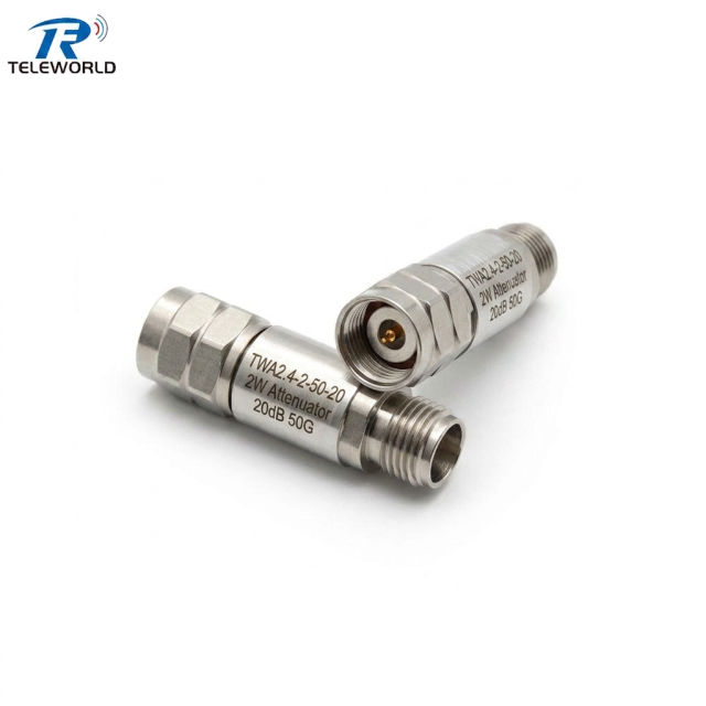 2W 2.4mm RF Fixed Attenuator 50GHz 1dB 2dB 3dB 5dB 6dB 10dB 20dB 30dB,2W 2.4mm Fixed Attenuator 50GHz Stainless steels 1dB 2dB 3dB 5dB 6dB 10dB 15dB 20dB 30dB 50ohm,Professional Manufacturer on Attenuators&Terminations,RF Connector&Adapter,cable Assemblies and other Microwave components