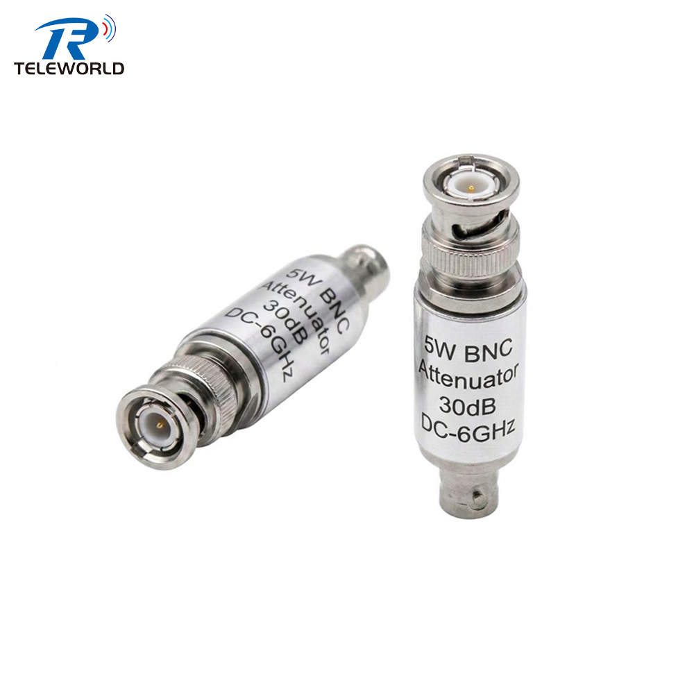5W RF Fixed Attenuator BNC male to female 3GHz 6GHz 1dB 2dB 3dB 5dB 6dB 10dB 15dB 20dB 30dB 40dB 50ohm,5W RF Fixed Attenuator BNC male to female 3GHz 6GHz 1dB 2dB 3dB 5dB 6dB 10dB 15dB 20dB 30dB 40dB 50ohm,Professional Manufacturer on Attenuators&Terminations,RF Connector&Adapter,cable Assemblies and other Microwave components