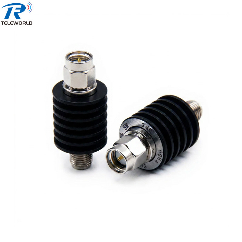 5W RF Fixed Attenuator SMA male to female 6GHz 8GHz 18GHz 1db.2db.3db.5db.6db.10db.15db.20db.30db 40dB 50ohm,5W RF Fixed Attenuator SMA male to female 6GHz 8GHz 18GHz 1db.2db.3db.5db.6db.10db.15db.20db.30db 40dB 50ohm,Professional Manufacturer on Attenuators&Terminations,RF Connector&Adapter,cable Assemblies and other Microwave components
