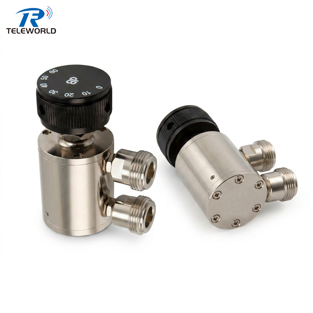 0-60dB N female Knob RF Variable Attenuators 1dB step 3GHz 4GHz 6GHz 50ohms,N-Type Variable Attenuator | 0-60dB (10dB Steps) | 2W DC-6GHz,Professional Manufacturer on RF Attenuator&Terminations Power divider,cable Assemblies,isolator and other Microwave components
