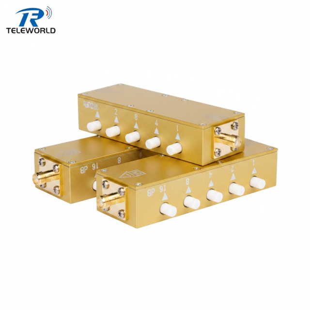 0-30dB Push Button Attenuator Key press Attenuator 1dB step 2W 5W 10W 3GHz 4GHz 50ohm,0-30dB Push Button Attenuator Key press Attenuator 1dB step 2W 5W 10W 3GHz 4GHz 50ohm,Professional Manufacturer on RF Attenuator&Terminations Power divider,cable Assemblies,isolator and other Microwave components