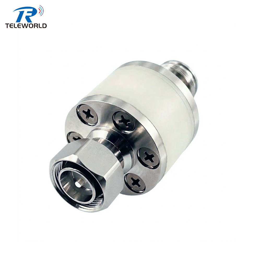 3000V High Voltage DC Block 3GHz 6GHz 4.3-10 male to female 50ohm,3000V (3kV) 4.3-10 DC Block | Male to Female | DC-6GHz for 5G,Professional Manufacturer on Attenuators&Terminations,RF Connector&Adapter,cable Assemblies and other Microwave components