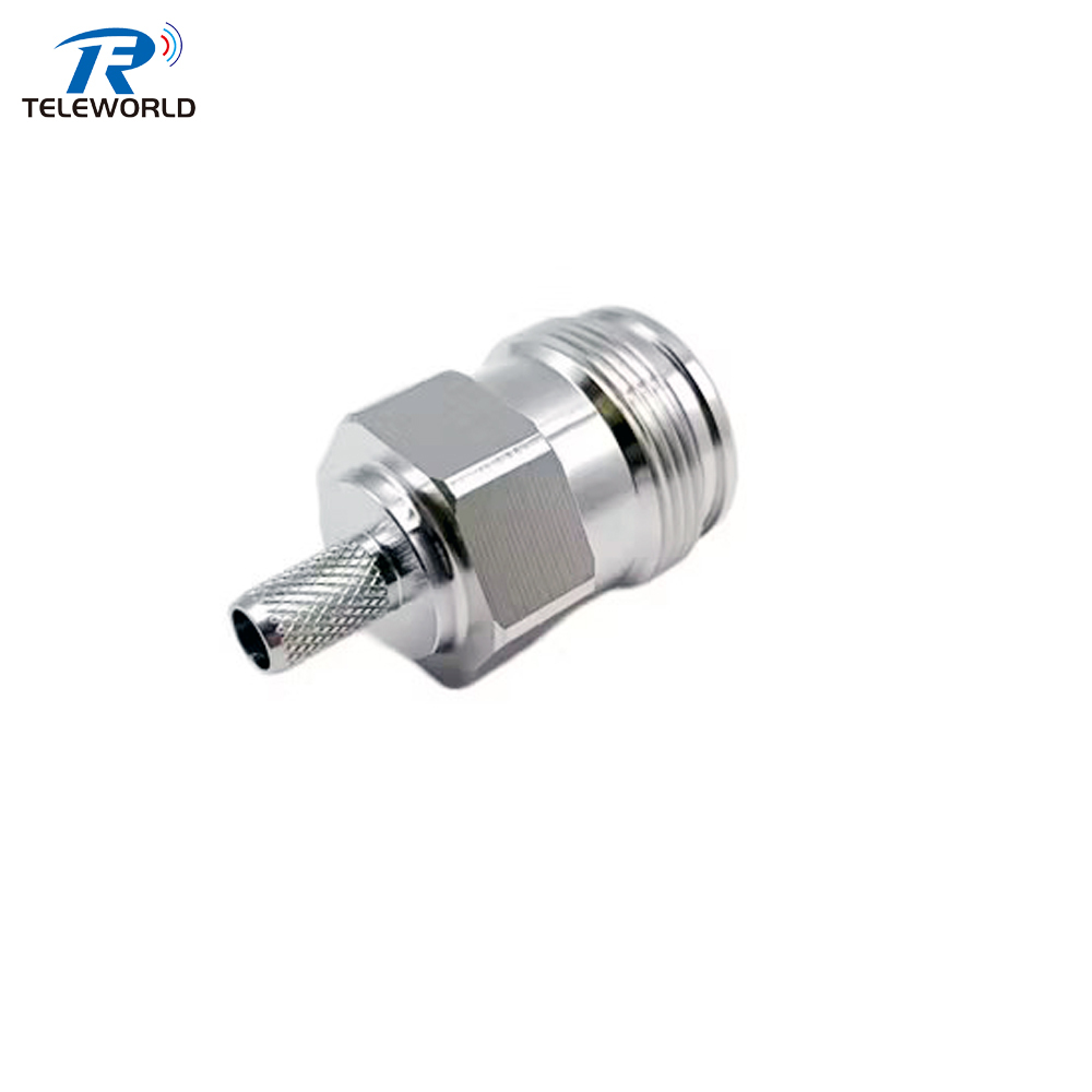 4.3-10 Female Crimp Connector for LMR240 | 6GHz Low PIM -160dBc,4.3-10 Female Crimp Connector for LMR240 DC-6GHz Low PIM -160dBc,Professional Manufacturer on Attenuators&Terminations,RF Connector&Adapter,cable Assemblies and other Microwave components