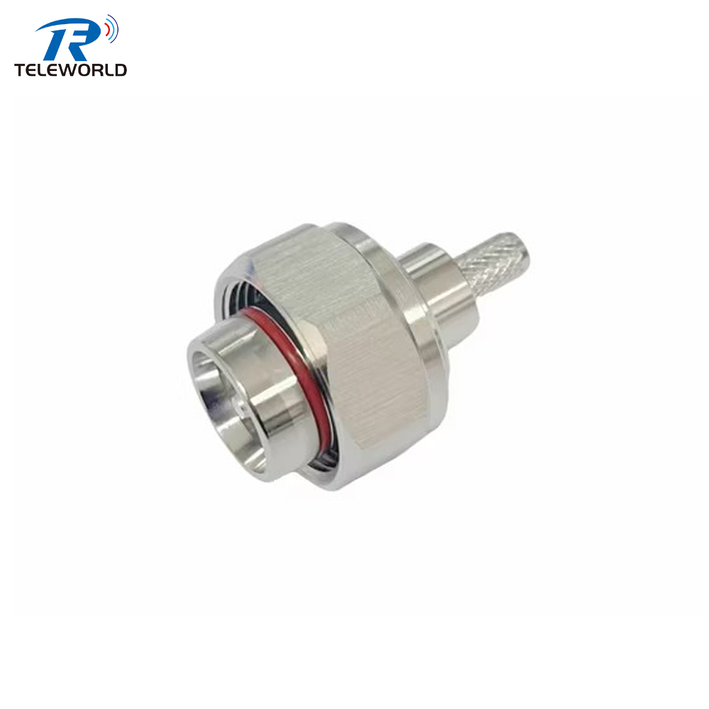 4.3-10 Male Crimp Connector for RG142/RG58/RG223/RG400/LMR195/LMR200 Low PIM -160dBc DC-6GHz,4.3-10 Male Crimp Connector for RG142/RG58/RG223/RG400/LMR195/LMR200 Low PIM -160dBc DC-6GHz,Professional Manufacturer on Attenuators&Terminations,RF Connector&Adapter,cable Assemblies and other Microwave components