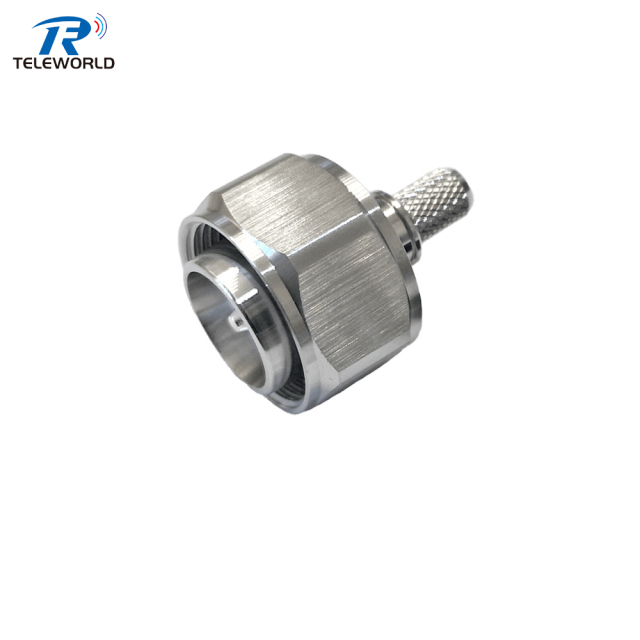4.3-10 Male Crimp Connector for LMR240 DC-6GHz Low PIM -160dBc,4.3-10 Male Crimp Connector for LMR240 DC-6GHz Low PIM -160dBc,Professional Manufacturer on Attenuators&Terminations,RF Connector&Adapter,cable Assemblies and other Microwave components