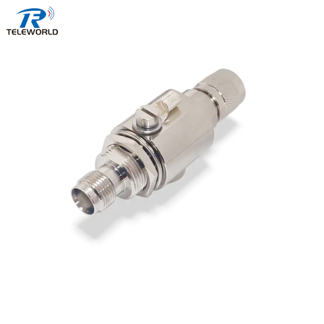 TNC male to TNC Female Bulkhead Coaxial Surge Protector DC-6GHz 200W,TNC male to TNC Female Bulkhead Coaxial Surge Protector DC-6GHz 200W,Professional Manufacturer on Attenuators&Terminations,RF Connector&Adapter,cable Assemblies and other Microwave components