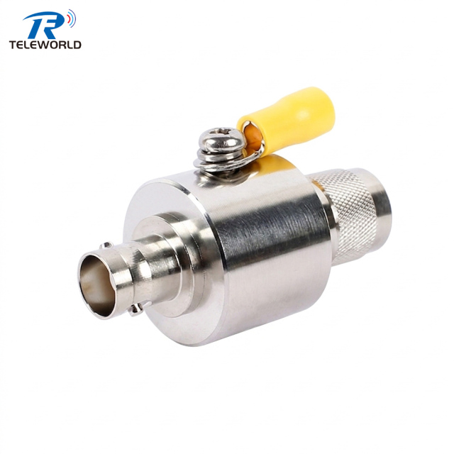 TNC Male to BNC Female Surge Protector (200W, DC-3GHz) |RFteleworld,TNC Male to BNC Female Hybrid Coaxial Surge Protector (DC-3GHz, 200W),Professional Manufacturer on Attenuators&Terminations,RF Connector&Adapter,cable Assemblies and other Microwave components