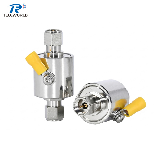 F-Type Male to Female Professional Wideband Surge Protector 75ohm (DC-3GHz, 200W),F-Type Male to Female Professional Wideband Surge Protector 75ohm (DC-3GHz, 200W),Professional Manufacturer on Attenuators&Terminations,RF Connector&Adapter,cable Assemblies and other Microwave components