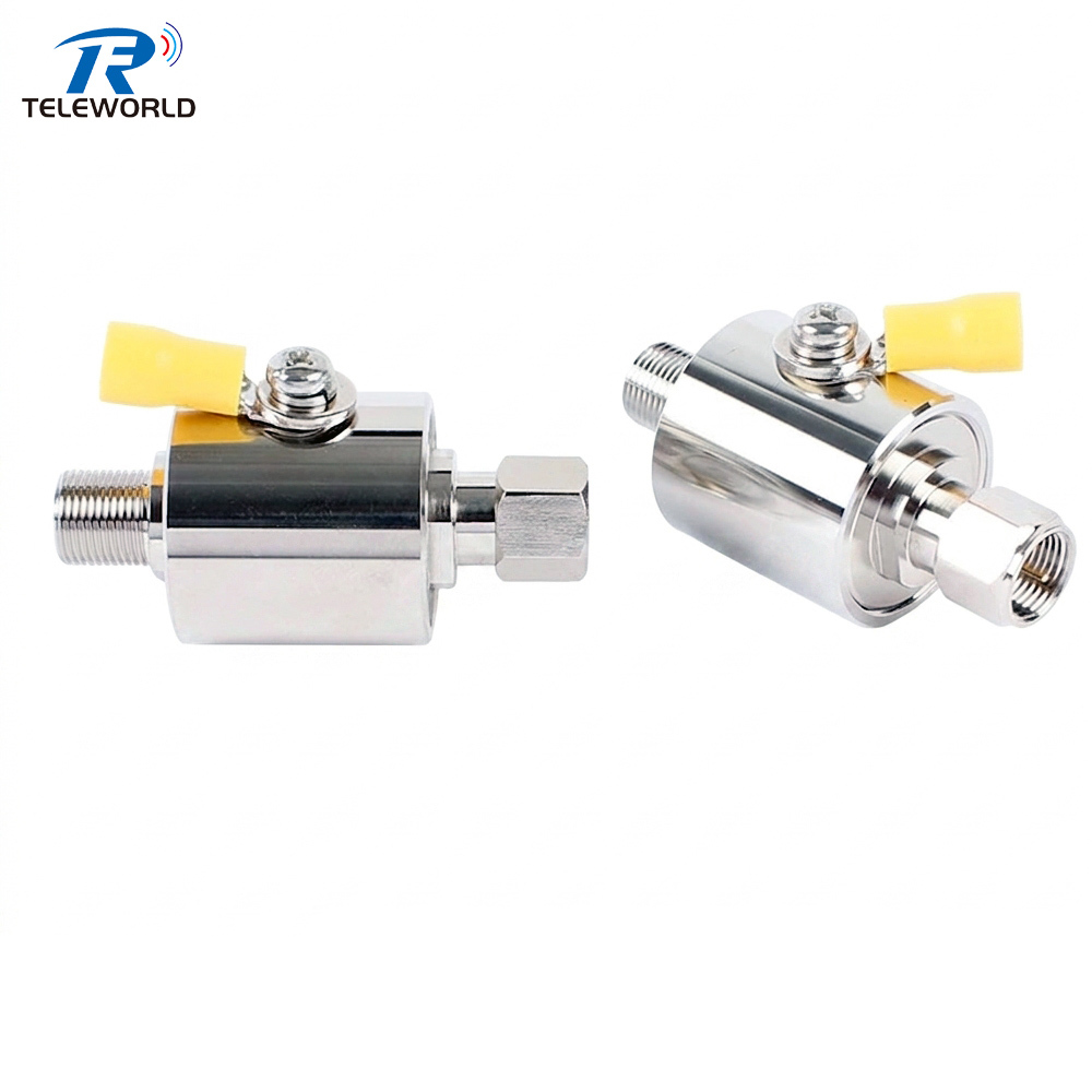 F-Type Male to Female Professional Wideband Surge Protector 75ohm (DC-3GHz, 200W),F-Type Male to Female Professional Wideband Surge Protector 75ohm (DC-3GHz, 200W),Professional Manufacturer on Attenuators&Terminations,RF Connector&Adapter,cable Assemblies and other Microwave components