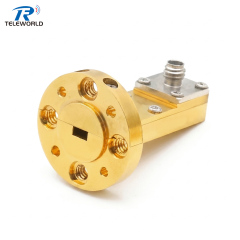 WR15 to 1.0mm Female Waveguide to Coaxial Adapter, 50 GHz – 75 GHz (V-Band),WR15 to 1.0mm Female Waveguide to Coaxial Adapter Right-Angle 50GHz -75GHz (V-Band),Professional Manufacturer on Attenuators&Terminations,RF Connector&Adapter,cable Assemblies and other Microwave components