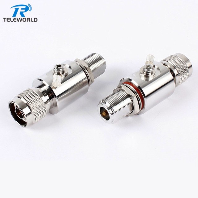 N-Type Male to Female Bulkhead Surge Protector DC-6GHz 200W High-Power Lightning Arrester,N-Type Male to Female Bulkhead Surge Protector DC-6GHz 200W High-Power Lightning Arrester,Professional Manufacturer on Attenuators&Terminations,RF Connector&Adapter,cable Assemblies and other Microwave components
