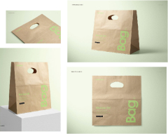 Recycling and environmental protection kraft paper bags