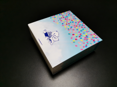 Apparel Hat Magnetic Folding Box, custom folding box/folding carton box,Magnetic Folding Box with Ribbon Handle for Apparel Hat Packaging