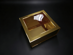 Luxury Golden Magnetic Folding Box, custom folding box/folding gift box,Luxury Golden Folding Box Magnetic for High-End Apparel Gift Packaging