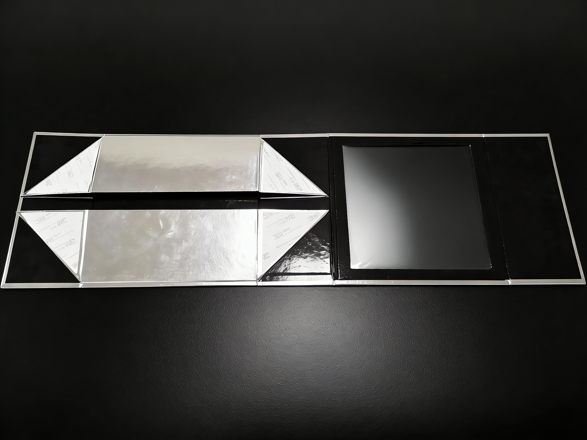 FSC Silver Magnetic Folding Box, custom folding box/folding gift box,FSC Certified Silver Folding Box Magnetic for Luxury Gift Packaging