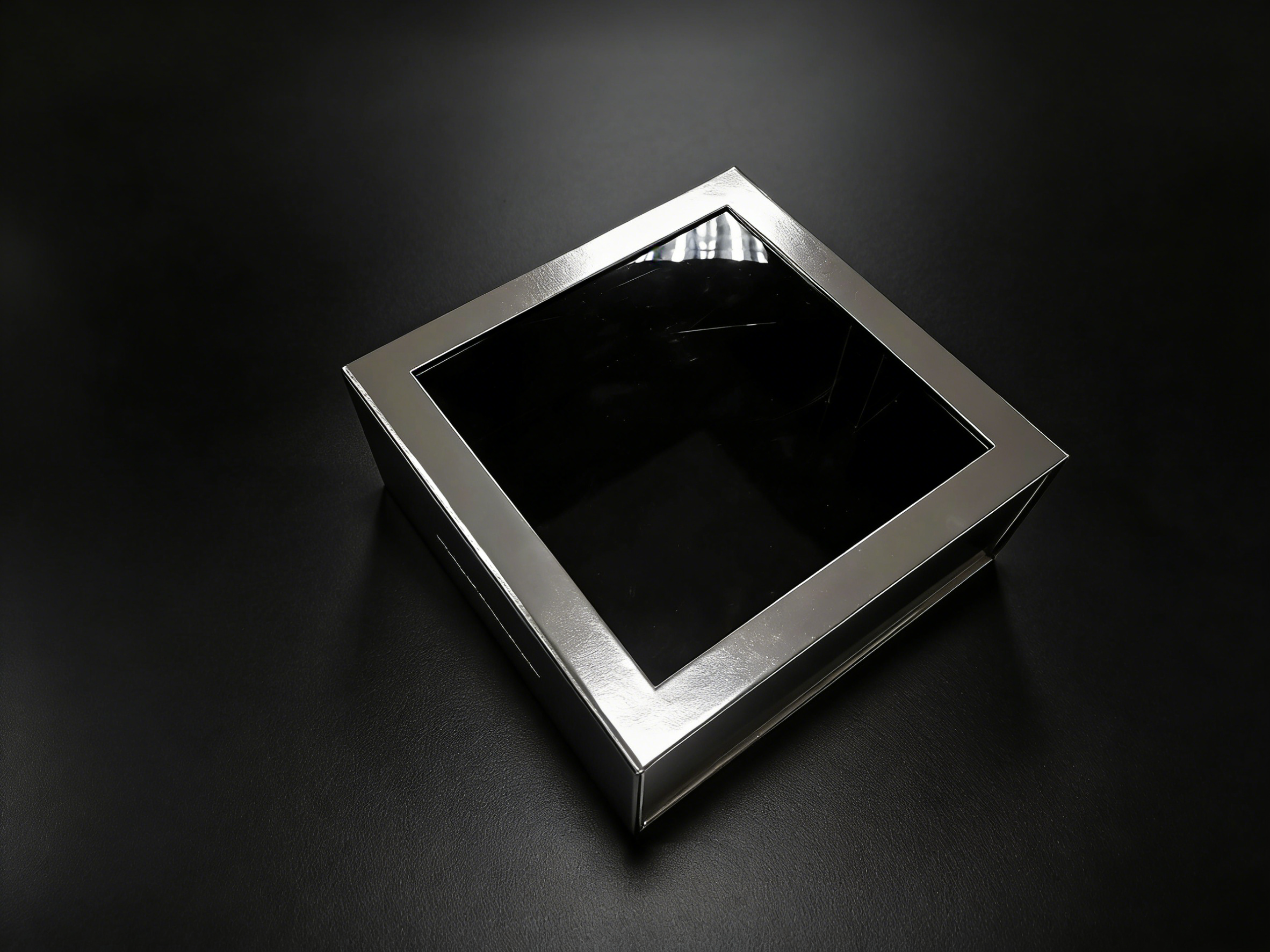 FSC Silver Magnetic Folding Box, custom folding box/folding gift box,FSC Certified Silver Folding Box Magnetic for Luxury Gift Packaging