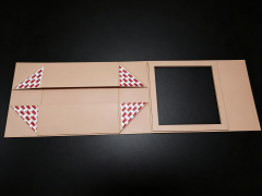 Silver Magnetic Folding Box, custom folding box/folding carton box,Silvery Magnetic Folding Box for Luxury Shoe Apparel Packaging