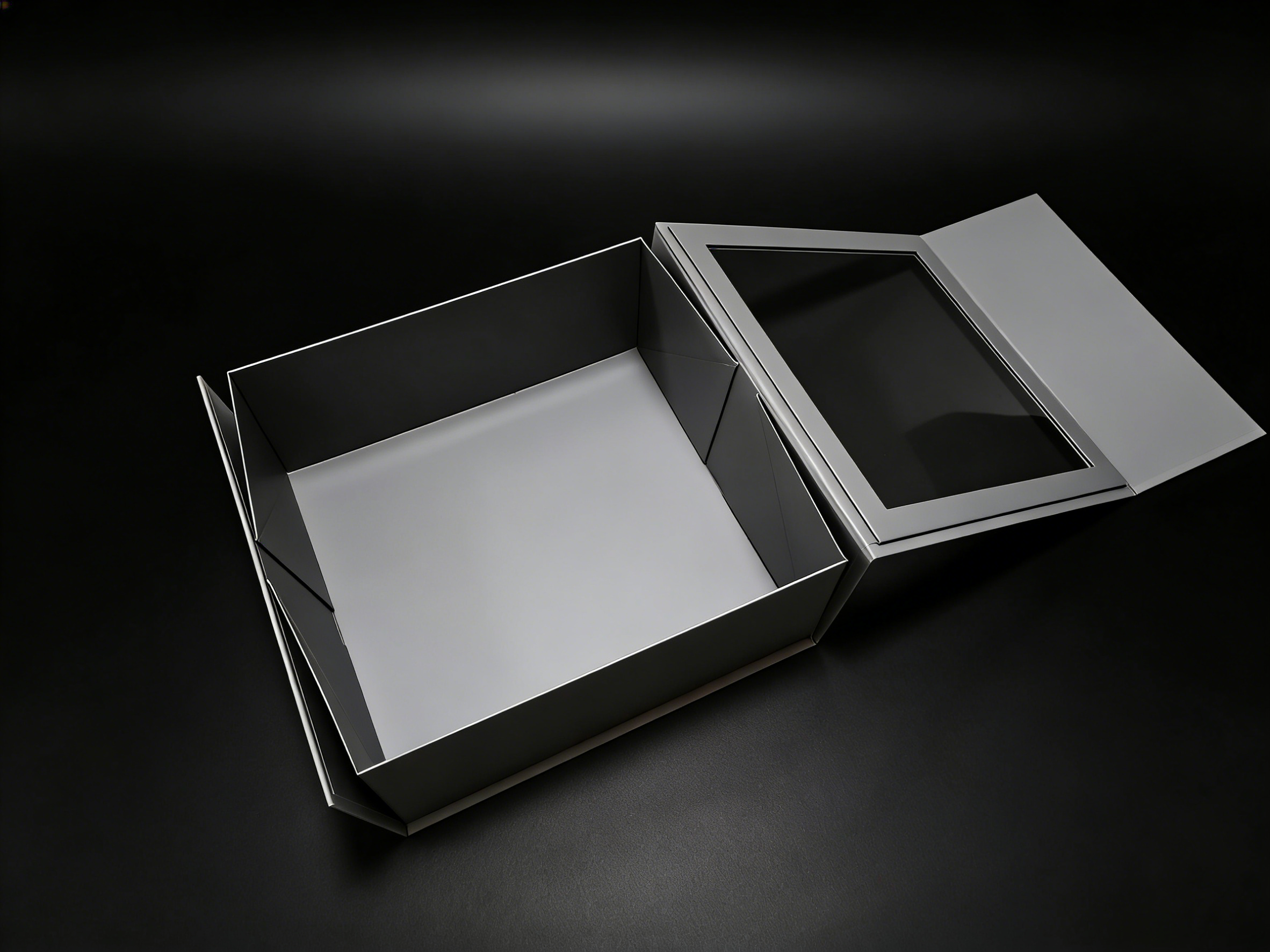FSC Grey UV Coating Folding Box, custom folding box/folding carton box,FSC Grey Folding Box with UV Coating for Eco Shoe Packaging