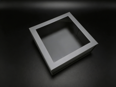 FSC Grey UV Coating Folding Box, custom folding box/folding carton box,FSC Grey Folding Box with UV Coating for Eco Shoe Packaging