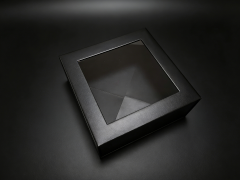 Black Magnetic Rigid Folding Box, custom folding box/folding gift box,Black Rigid Folding Box Magnetic for Luxury Gift Apparel Packaging