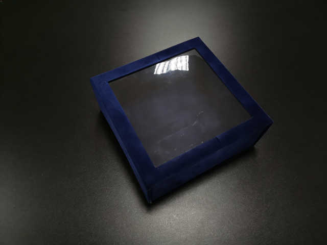 FSC Blue Velvet Folding Box, custom folding box/folding gift box,FSC Blue Velvet Folding Box Magnetic for Luxury Jewelry Packaging