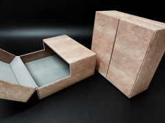 Pink Leather Gift Box Pink Gift Box,Pink Double Door Gift Box With Velvet For Key & Premium Gifting