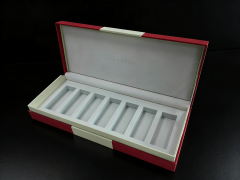 Red Specialty Paper Gift Box Small Gift Box,Red Clamshell Gift Box With Velvet/EVA For Key & Festive Gifting