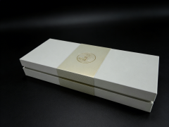 White Specialty Paper Gift Box White Gift Box,White Clamshell Gift Box With Velvet/EVA For Key & Luxury Gifting