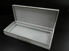 White Specialty Paper Gift Box White Gift Box,White Clamshell Gift Box With Velvet/EVA For Key & Luxury Gifting