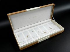 Yellow Specialty Paper Gift Box Small Gift Box,Yellow Clamshell Gift Box With Velvet/EVA For Key & Premium Gifting