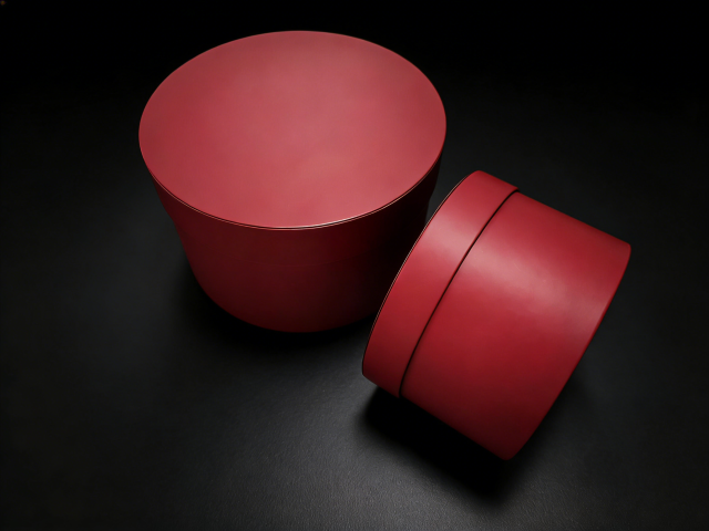 Circular Gift Box Round Gift Box,CMYK Red Printing Circular Gift Box Top & Lid Small Big Bulk Packaging