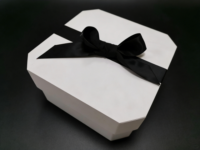 Square Bow Gift Box Luxury Gift Box,FSC Coated Paper Square Bow Gift Box Top & Lid CMYK Printing Bulk
