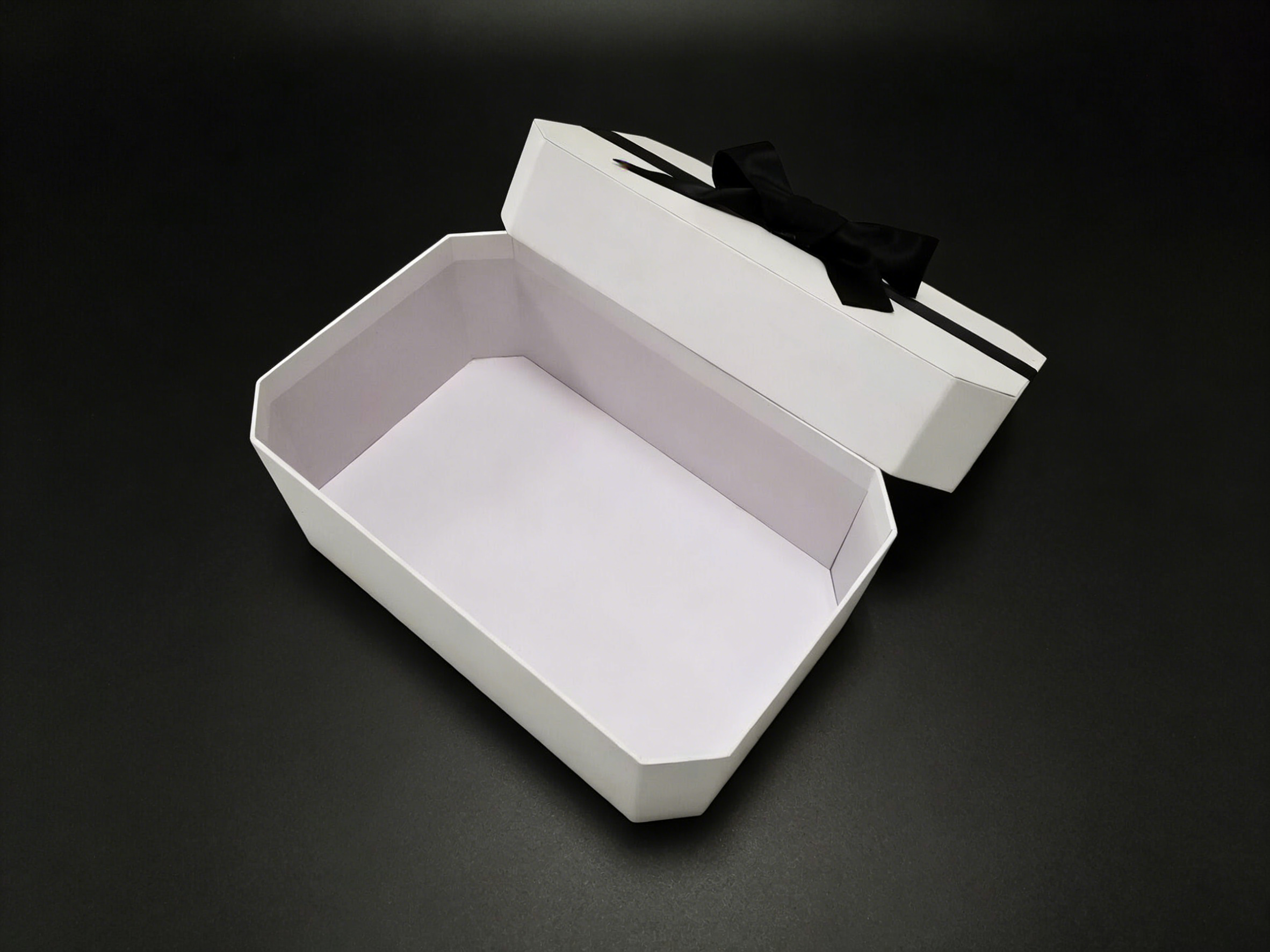 Octagonal Bow Gift Box Makeup Gift Box,Octagonal Bow Makeup Gift Box Top & Lid CMYK Printing Bulk Packaging