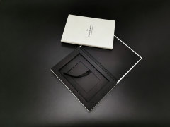 Slim Soft Touch Paper Gift Box Beige Black Gift Box,Slim Soft Touch Paper Gift Box Book Type Magnetic Certificate Packaging